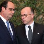 Le président François Hollande et le ministre de l'Intérieur Bernard Cazeneuve. D. R.